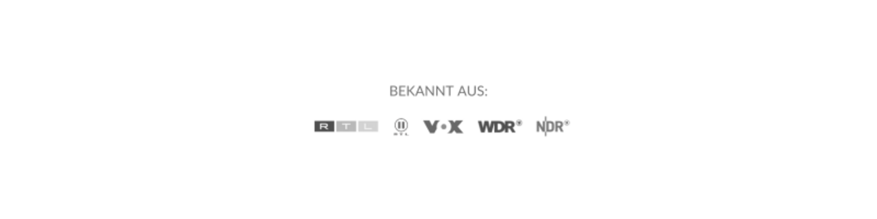 Logos der TV-Sender RTL, RTL 2, VOX, WDR und NDR.