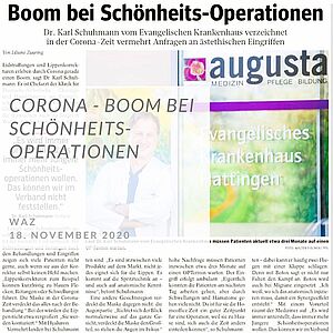 Corona-Boom bei Schönheitsoperationen