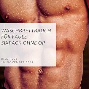 Waschbrettbauch beim Mann