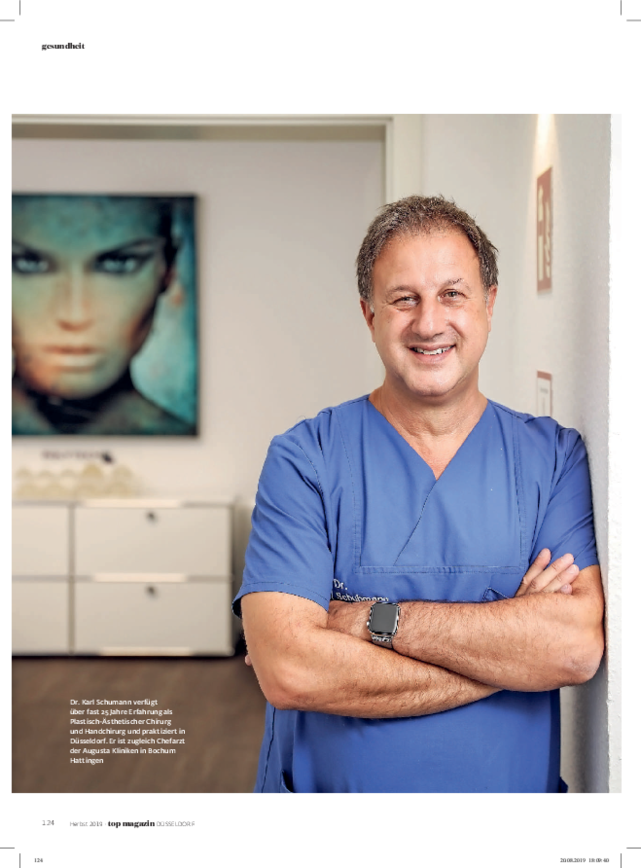 Trends Plastische Chirurgie, Interview Dr. Schuhmann im TOP Magazin Düsseldorf