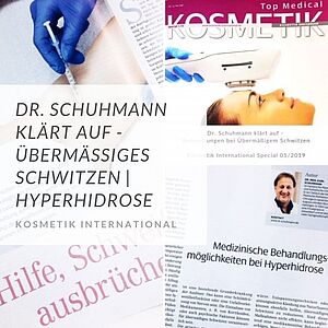 Hyperhidrose | Schweißdrüsenbehandlung