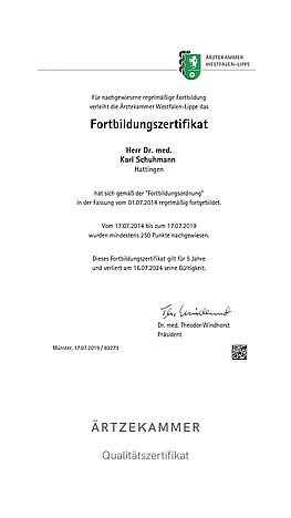 Fortbildung Ärztekammer, Dr. Schuhmann
