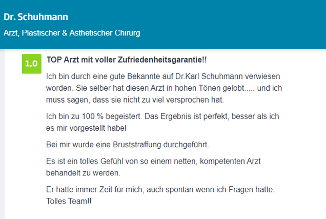 Bruststraffung Düsseldorf | Dr. Schuhmann