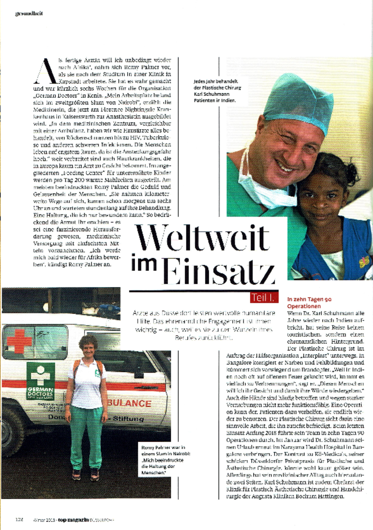 Top Magazin Düsseldorf berichtet über Dr. Schuhmann