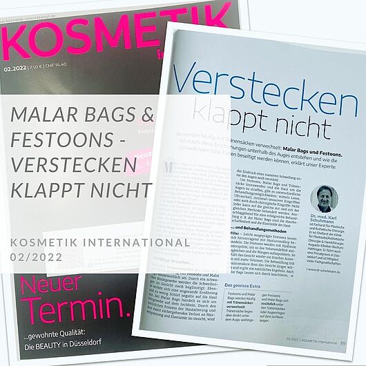 Malar Bags Festoons | Kosmetik International | Autor Dr. Karl Schuhmann