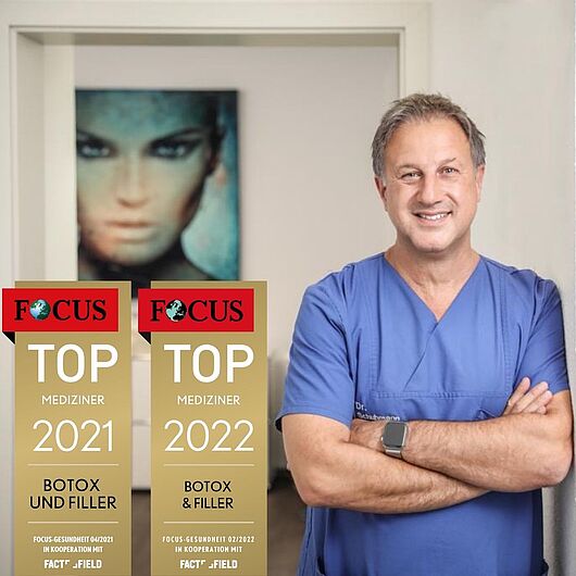 Dr. Karl Schuhmann in seiner Praxis in Düsseldorf | Focus Siegle Top Mediziner 2021 und 2022 