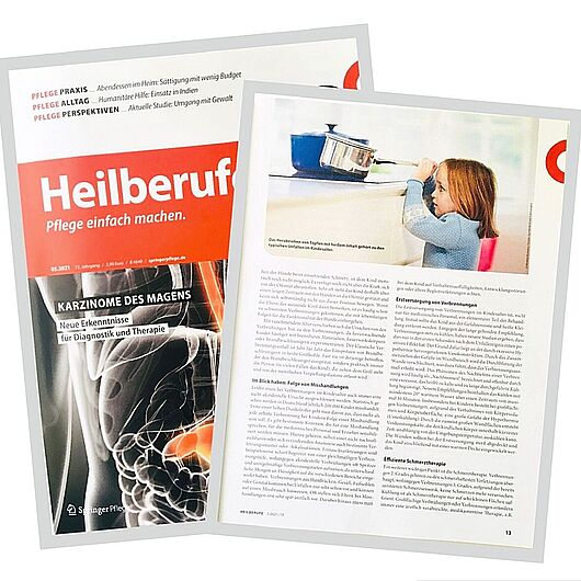 Artikel Verbrennungen bei Kindern, Heilberufe