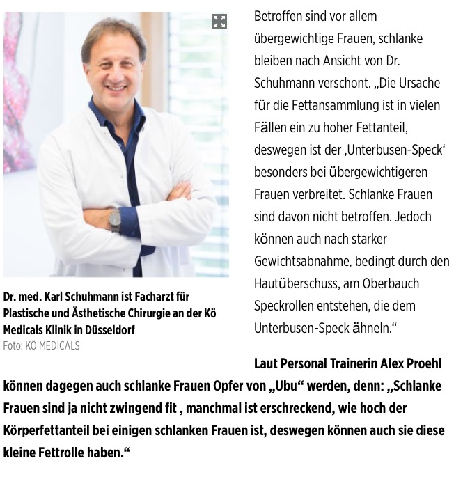 Fettabsaugung und Fett-weg-Spritze, Dr. Schuhmann im Gespräch mit der BILD